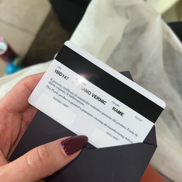 Prada Rame Saffiano Vernice Crossbody Bag - Picture 6 of 6